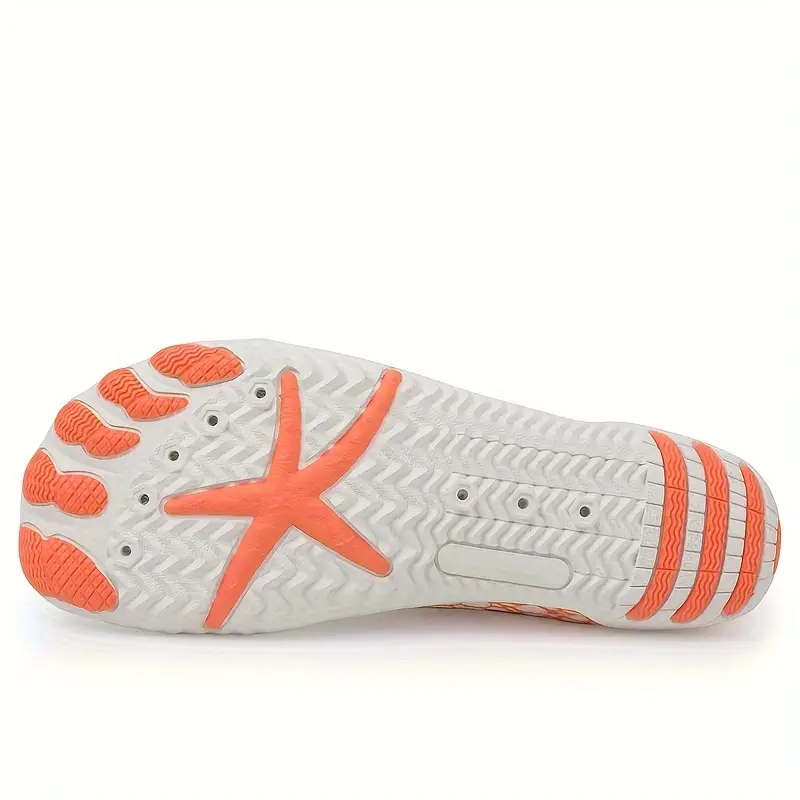 Upstream Orange Lightweight barefoot feel Aqua Shoes Lace Up Size 9