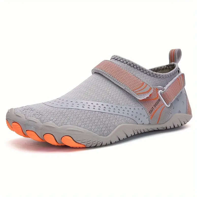 Lightweight barefoot feel / Aqua Shoes Velcro Grey Size 4