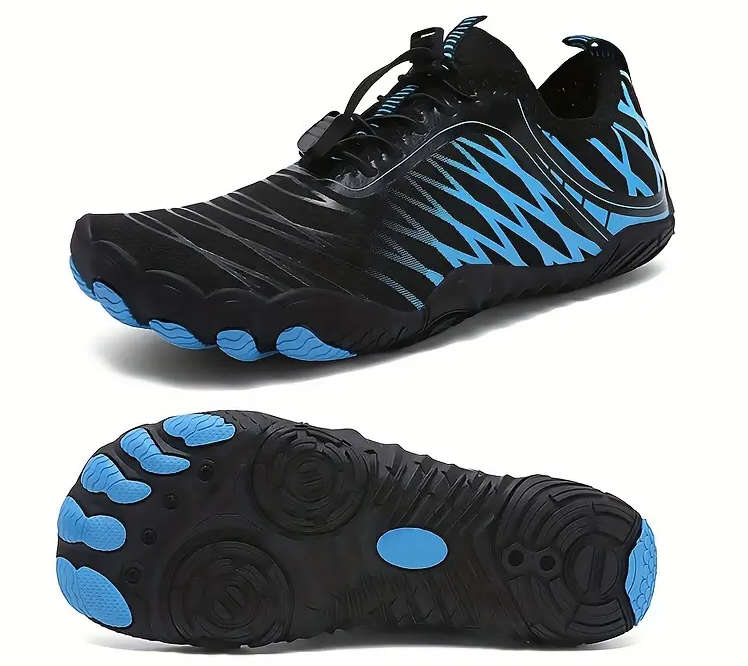 Lightweight barefoot feel Aqua Shoes  Blue Wave Lace Up