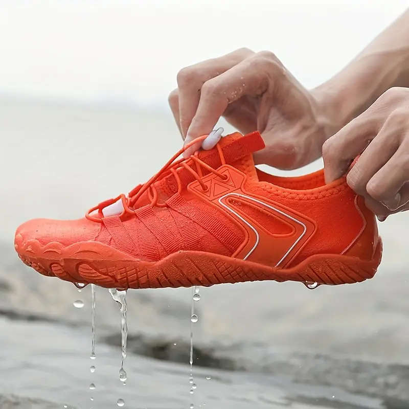 Tangerine  Lightweight barefoot feel / Aqua Shoes Lace Up Size 6