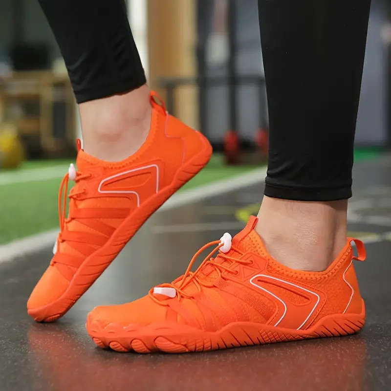 Tangerine  Lightweight barefoot feel / Aqua Shoes Lace Up Size 6