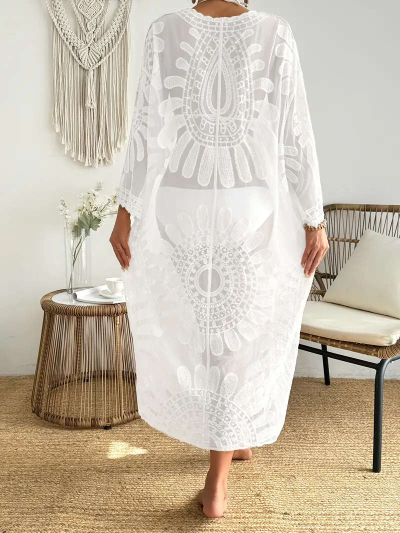 Elegant Sheer Boho Kimono cover up - Great for the beach!!!