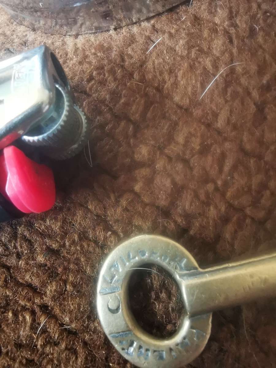 RARE ANTIQUE BRASS PATENT KEY