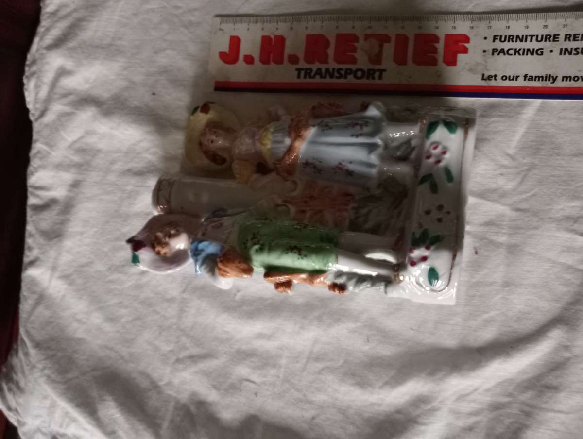 VINTAGE BOY AND GIRL ORNAMENT