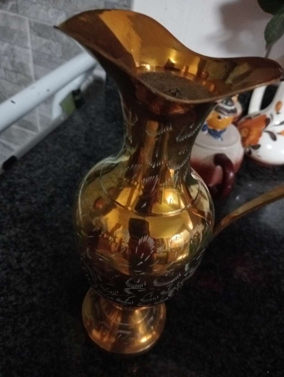 VINTAGE 28C BRASS PITCHER