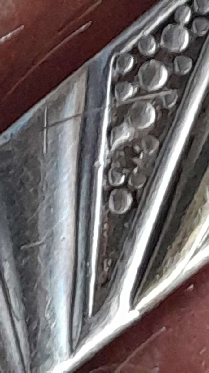 MENS 925 SILVER.GOLD HALMARK  RING WITH SMALL DIAMOND