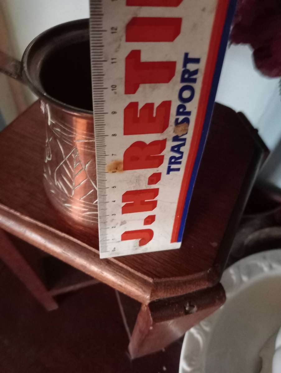 VINTAGE SMALL RED COPPER POT