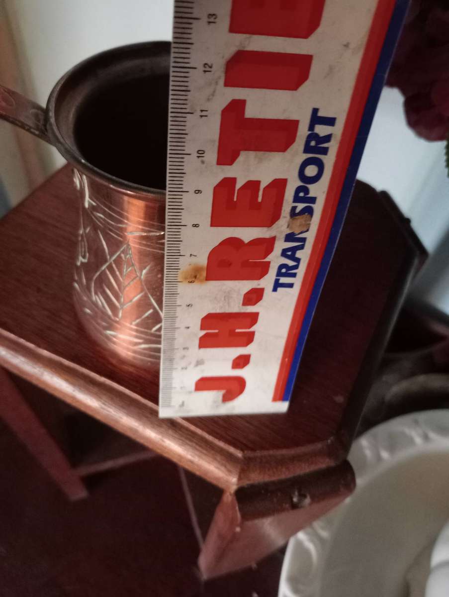 VINTAGE SMALL RED COPPER POT