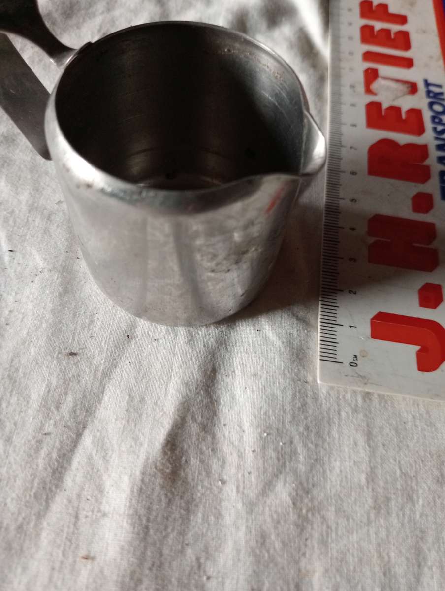 VINTAGE  SMALL STAINLES STEEL MILK JUG