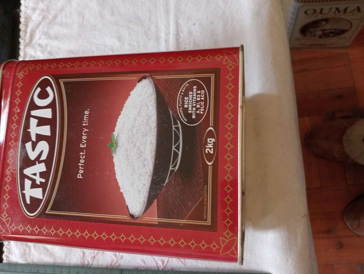 VINTAGE TASTIC RICE TIN