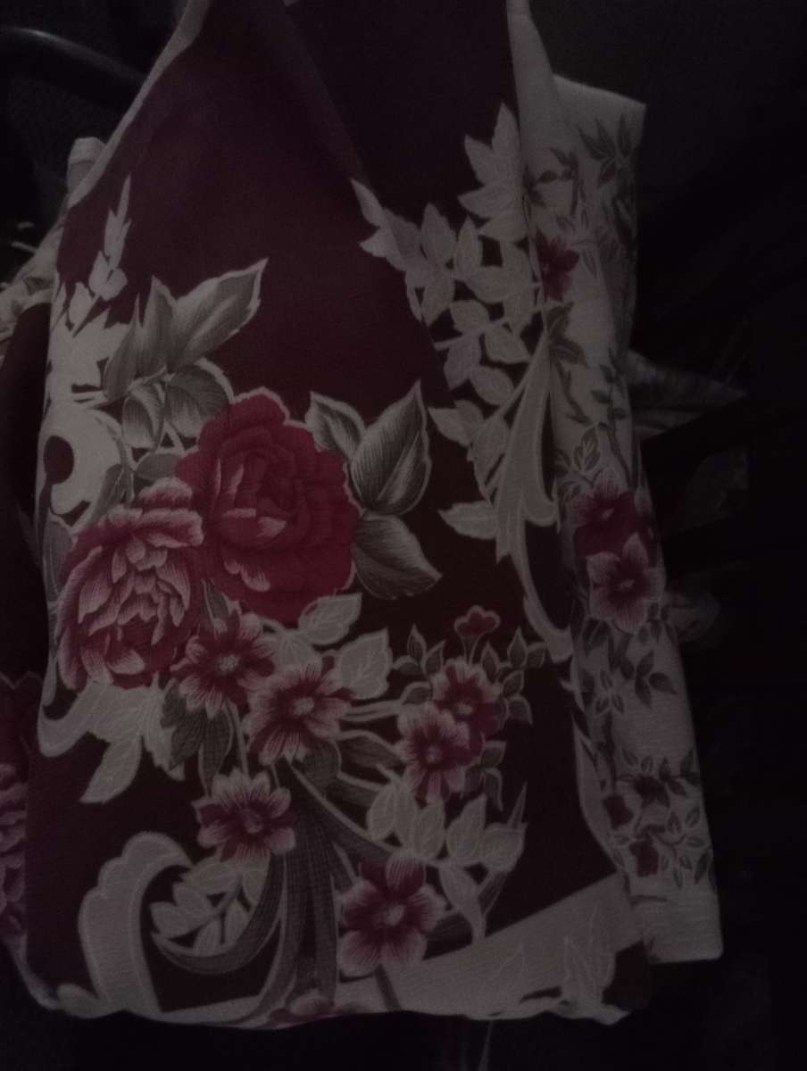 VINTAGE  LINED CURTAIN DROP