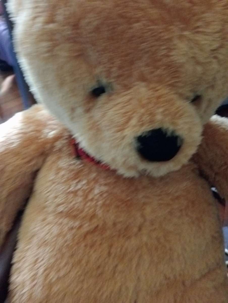 VINTAGE EXTRA LARGE BROWN STUFFED BEAR