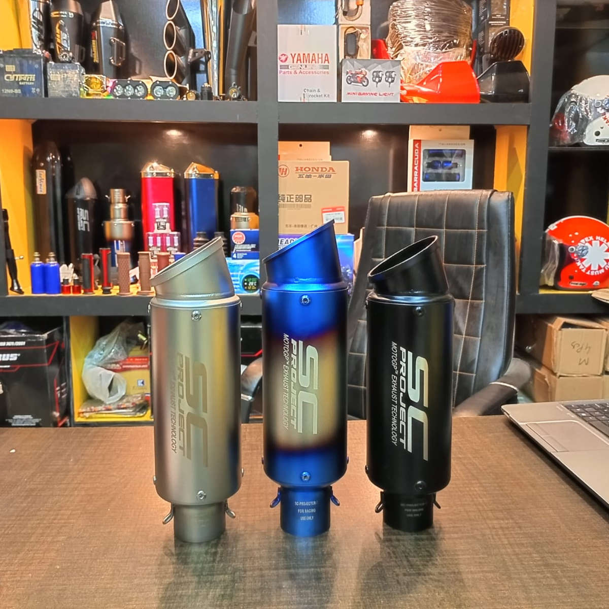 SC-Project Style Universal Motorcycle Muffler Exhaust 36-51mm