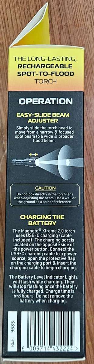 Megneto 800 Lumens Xtreme 2.0 Rechargeable Torch