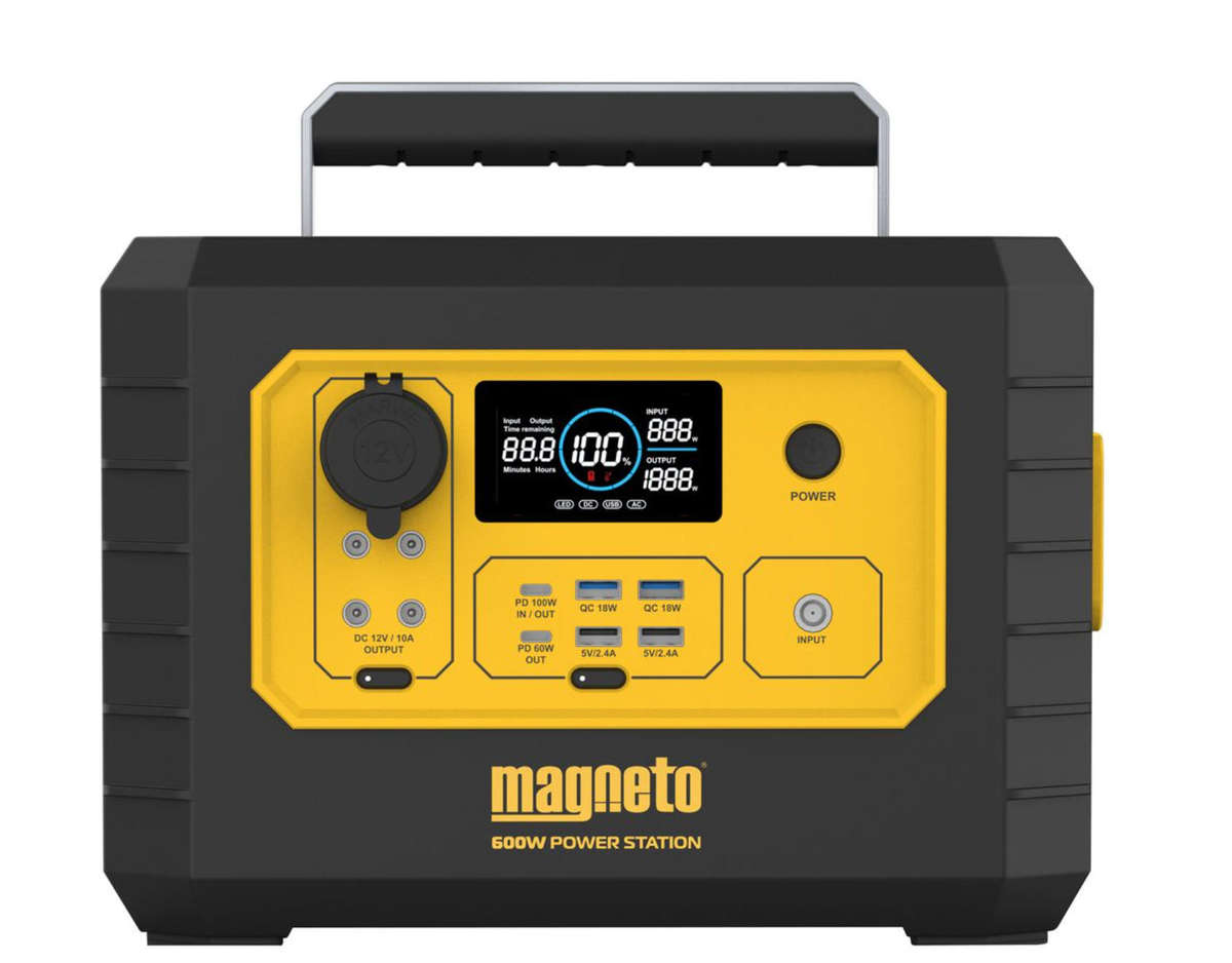 Magneto 600W Portable Power Backup Station with LiFePO4 Battery
