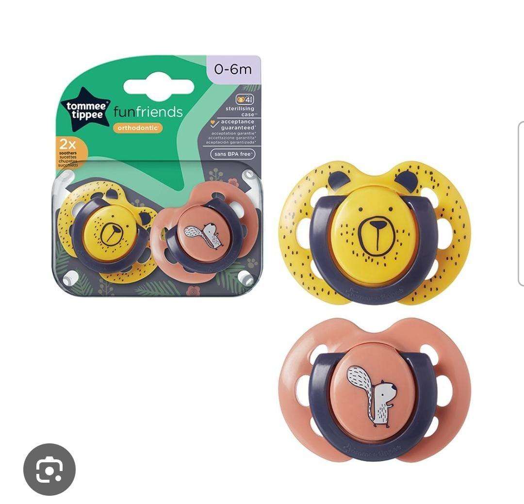 Tommee Tippee Any Time Orthodontic 0-6m x2 Pack