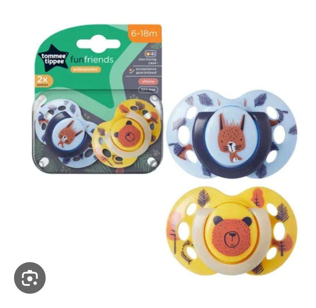 Tommee Tippee Any Time Orthodontic 6-18m x2 Pack