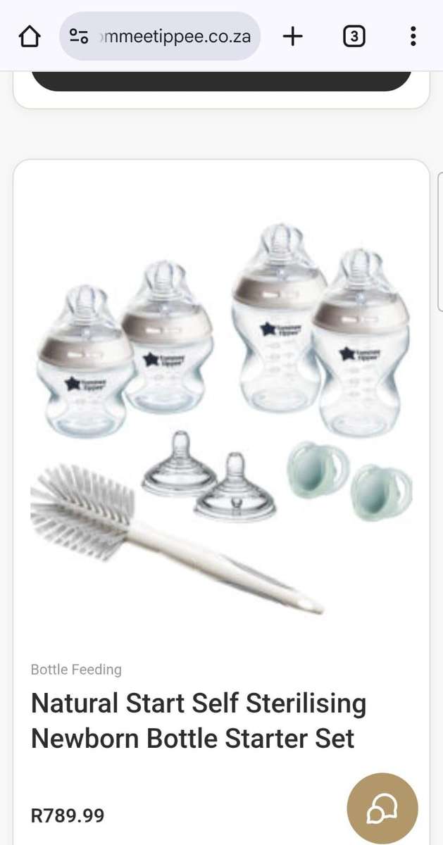 Tommee Tippee Natural Start Self Sterilising Newborn Bottle Starter Set