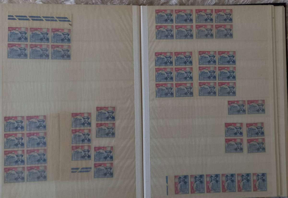 STOCKBOOK KEK 16 DOUBLE SIDED PAGES FILLED WITH MINT STAMPS