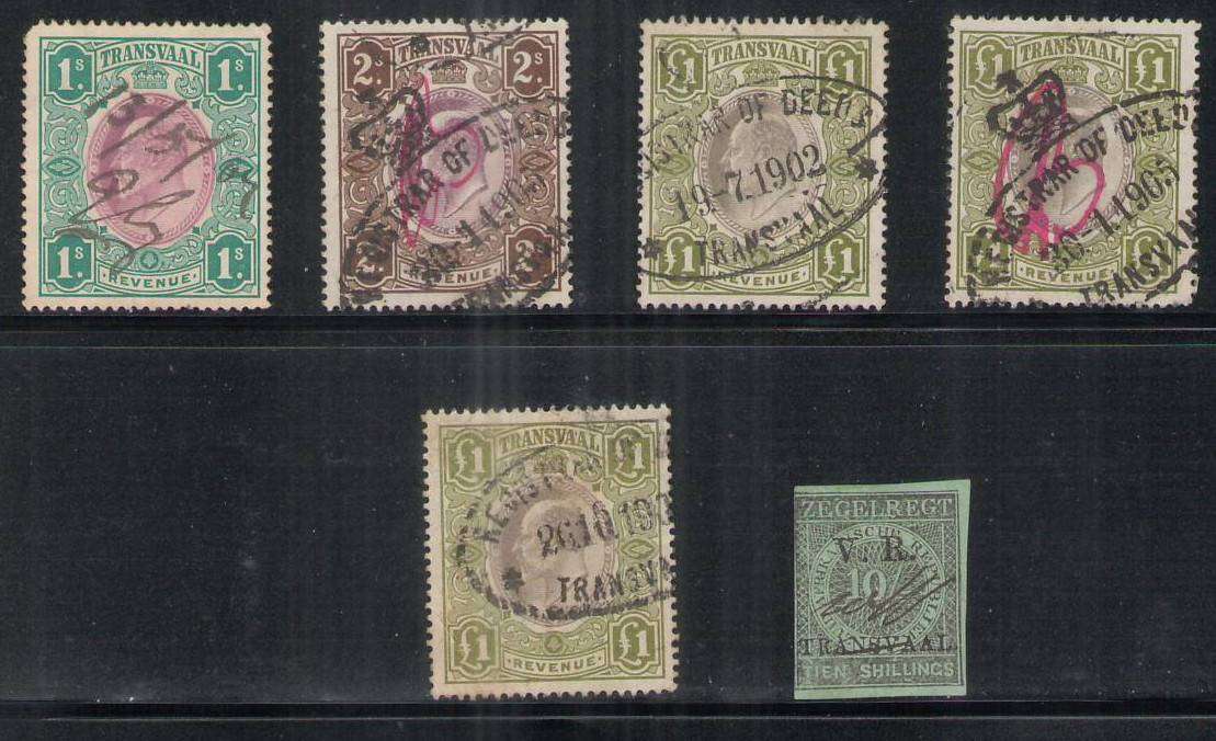 TRANSVAAL REVENUES INCL 3X 1£