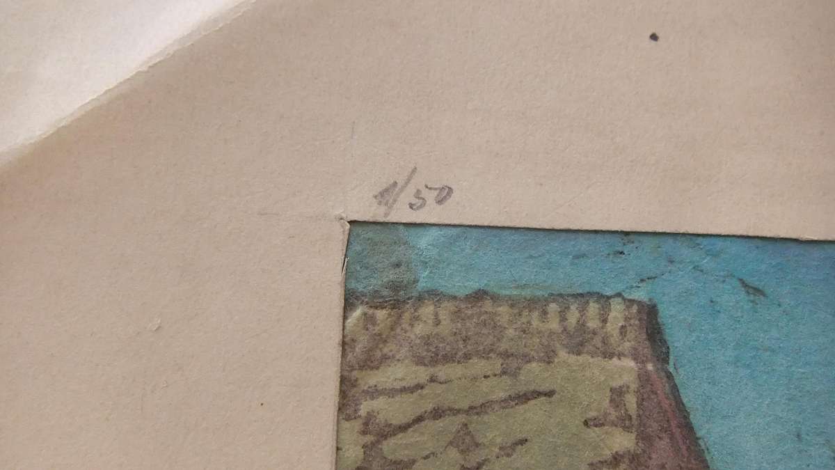 An original hand made print by international artist Hedwig Brecher Eibuschitz