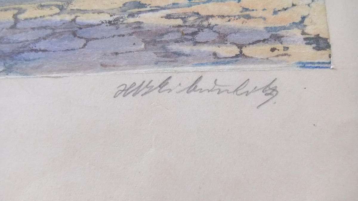 An original hand made print by international artist Hedwig Brecher Eibuschitz