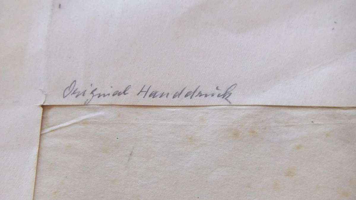 An original hand print by international artist Hedwig Brecher Eibuschitz