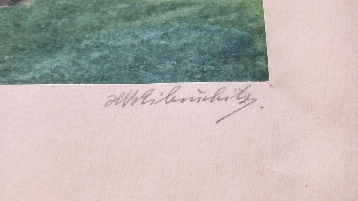 An original hand print by international artist Hedwig Brecher Eibuschitz