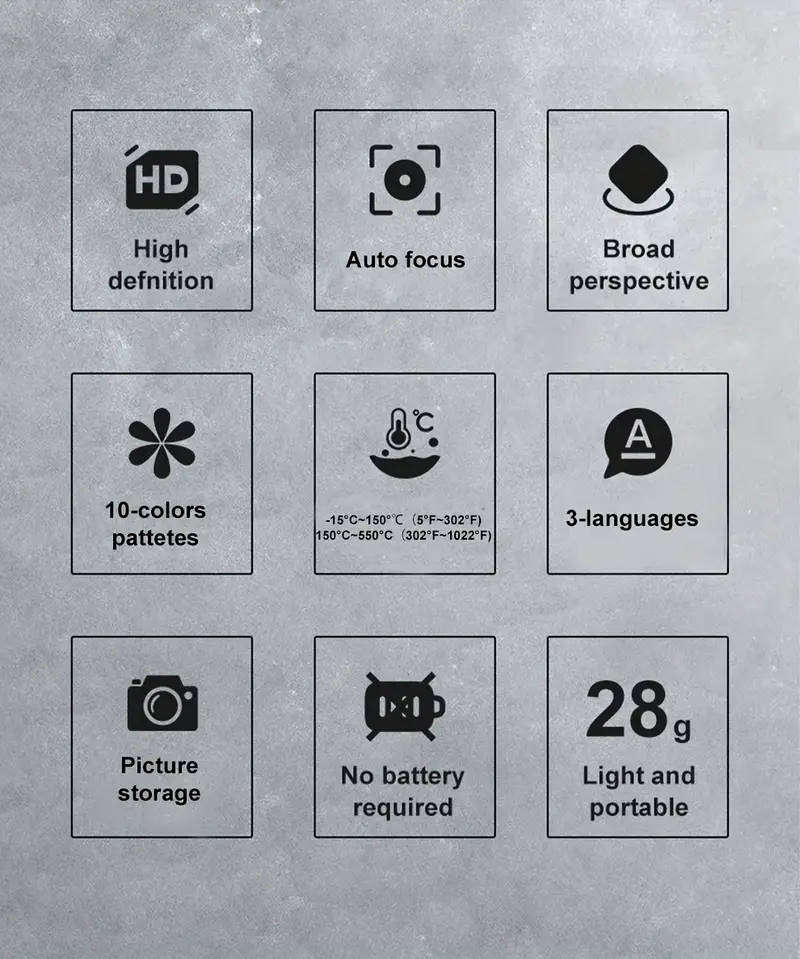 HTI 203U-i 256x192 Pixel Thermal Imaging Camera for Android Smartphones