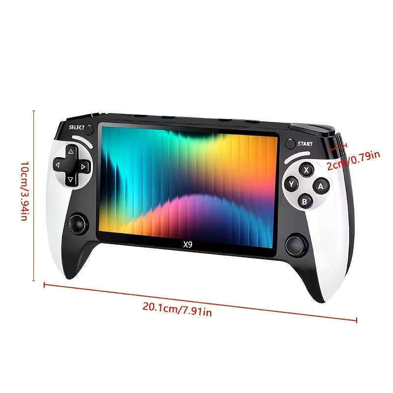 Handheld Game Console, X9 Portable Gaming Device, 5.5-inch HD IPS Screen