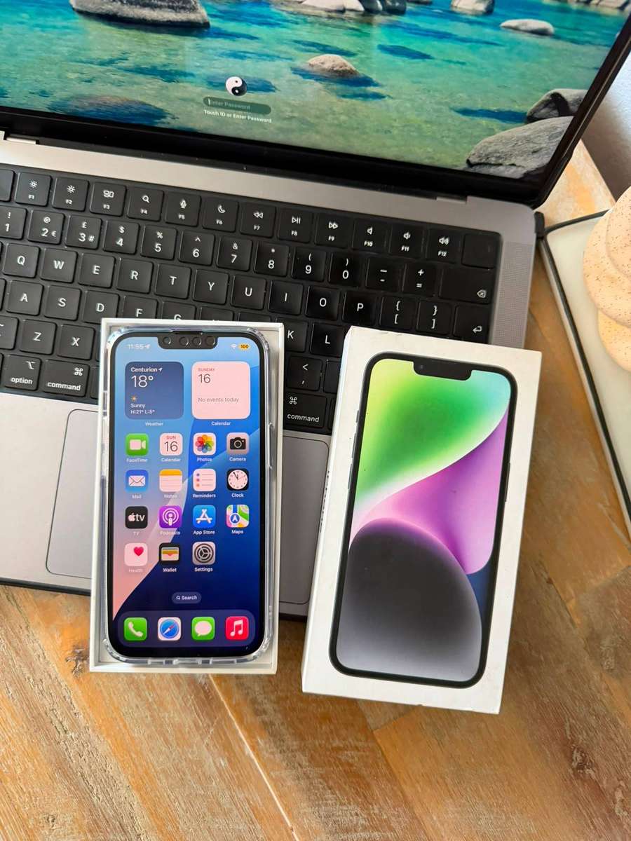 iPhone 14 (128GB) Open Box + Box, Charger & Extras