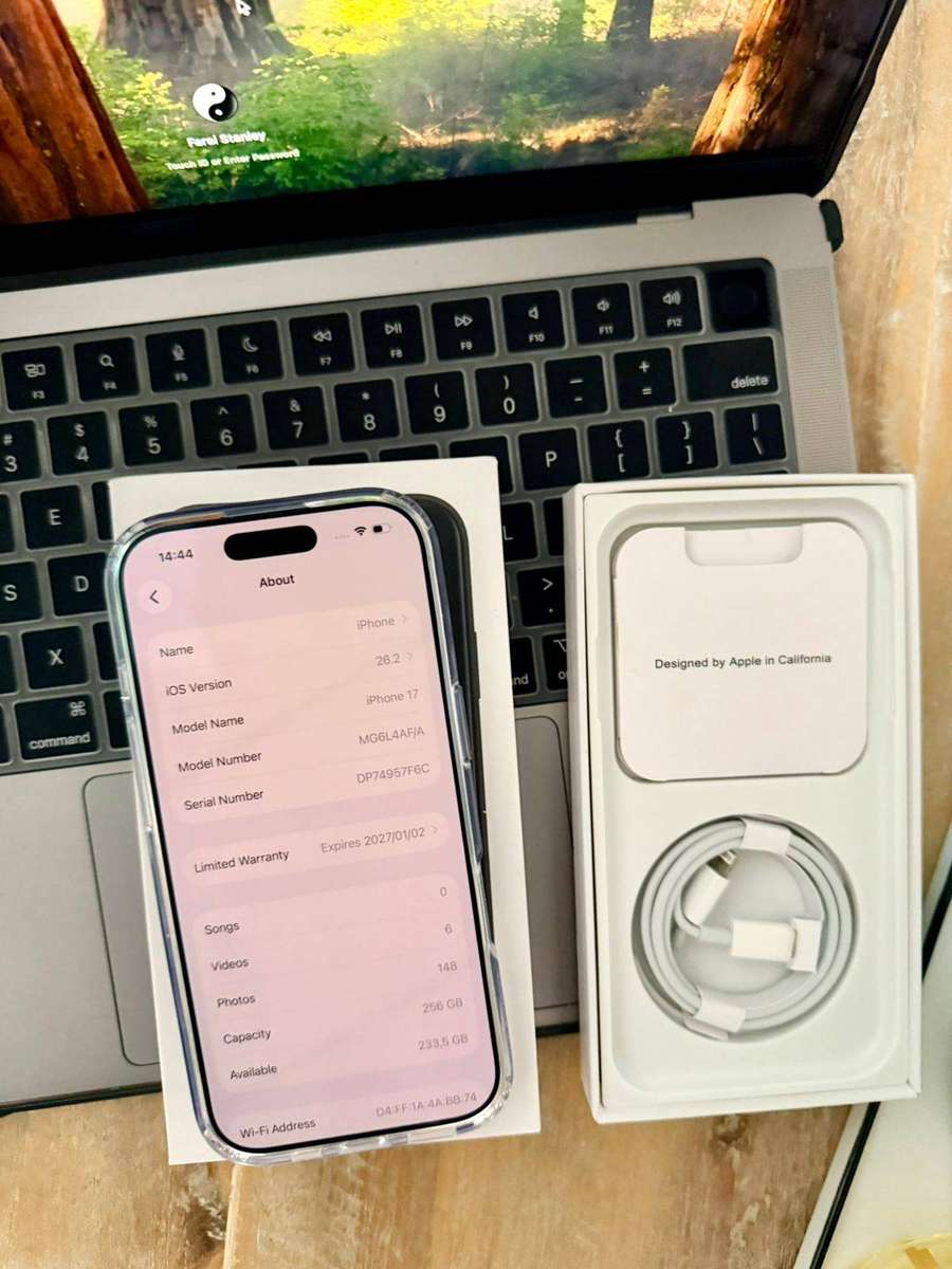 iPhone 17 (256GB) Mist Blue Color , Including  Charger and Extras