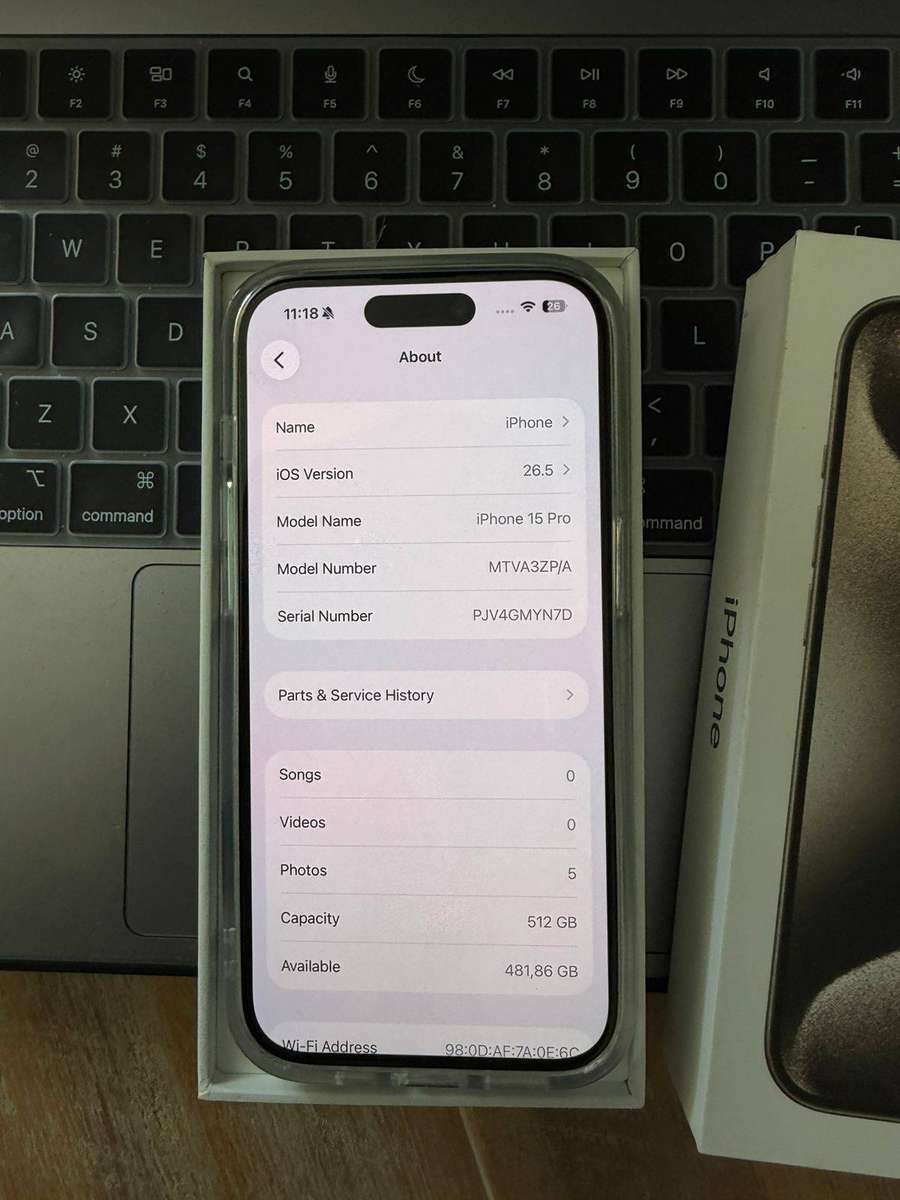 iPhone 15 Pro (512GB) Excellent Condition + Box & Accessories