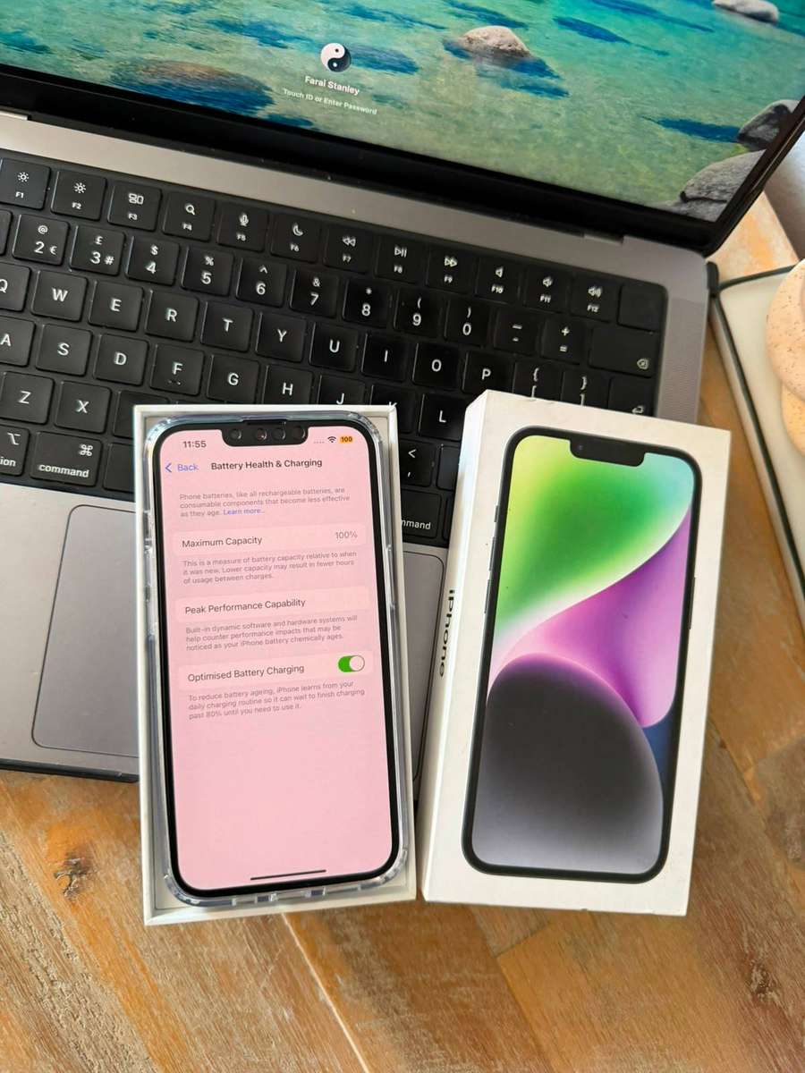 iPhone 14 (128GB) Open Box + Box, Charger & Extras