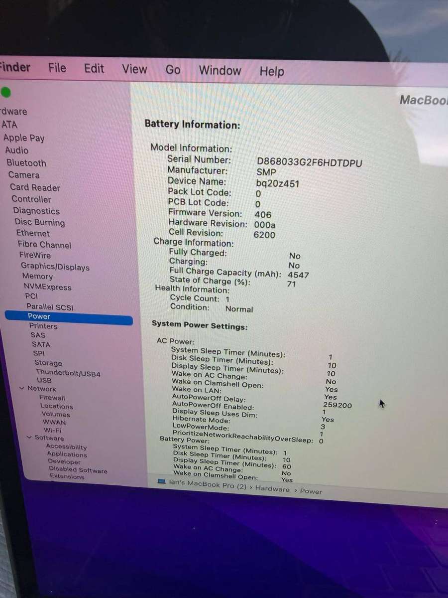 MacBook Pro Touch Bar 13.3 Inch Retina, 2016 (256GB)  Great Condition + Charger
