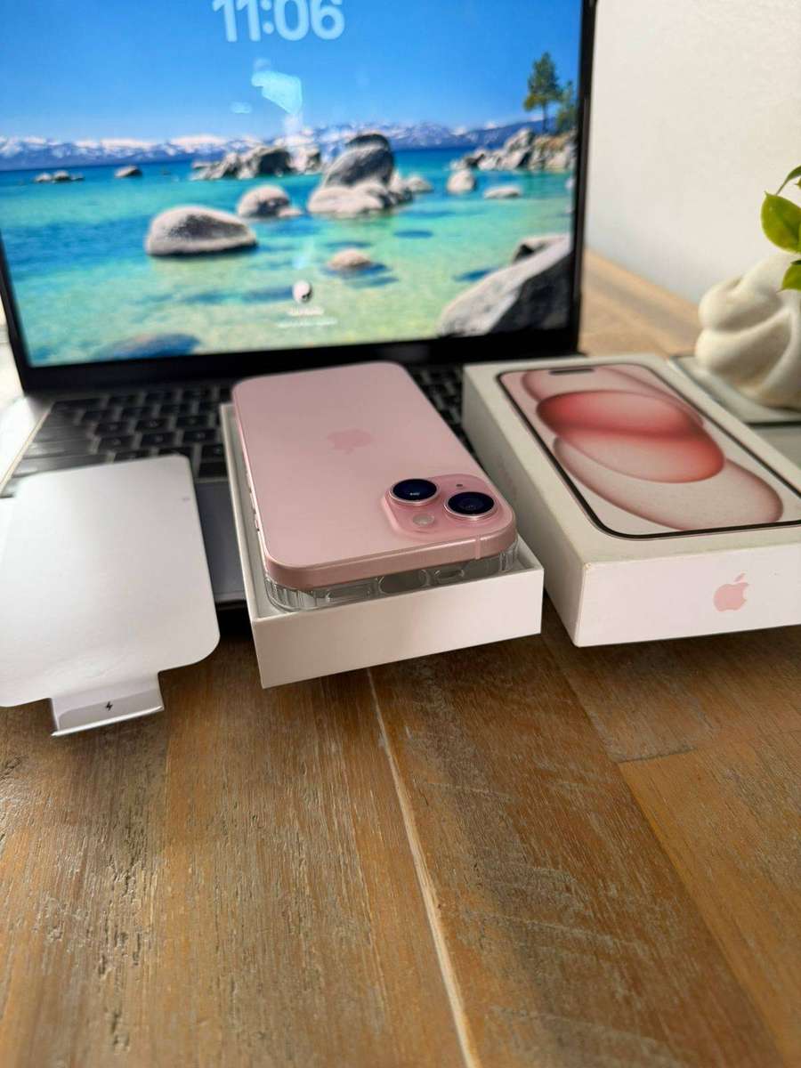 iPhone 15 Plus (128GB) Pink, Excellent Condition + Box, Charger & Extras