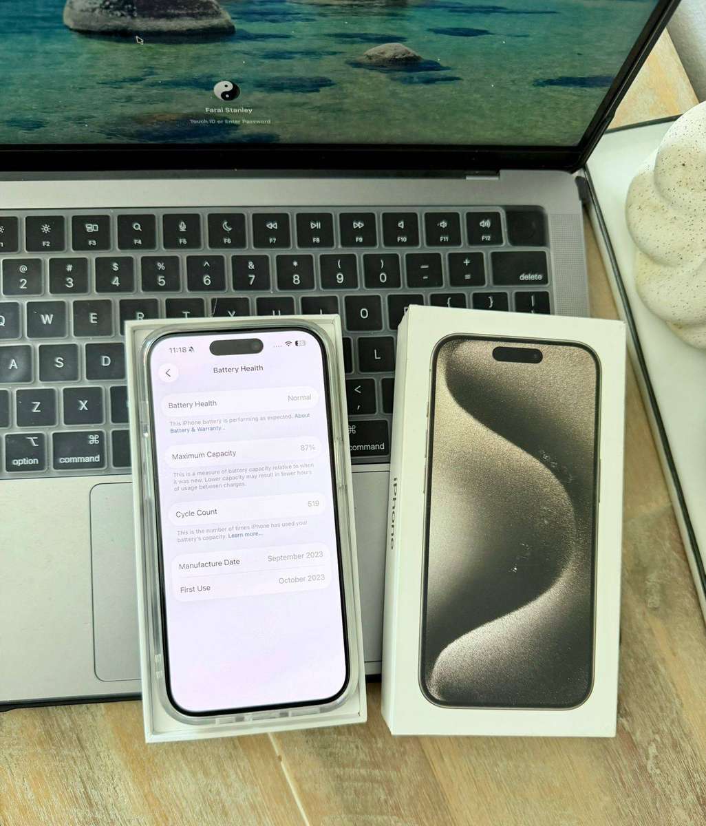 iPhone 15 Pro (512GB) Excellent Condition + Box & Accessories