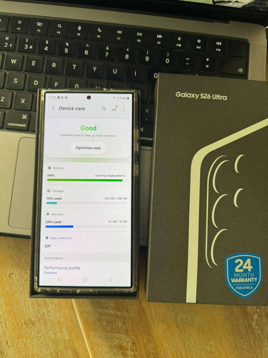 Samsung Galaxy S24 Ultra (256GB) with Box, Charger & Extras