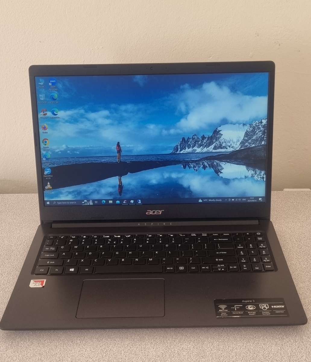 Acer Aspire 3 A315-22, AMD A4-9120e Radeon R3 @1.5GHz, 4GB RAM, 256GB NVMe SSD, FHD,Windows 10 x64