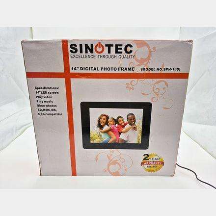 Sinotec 14 Inch LCD Digital Photo Frame, Excellent condition in box
