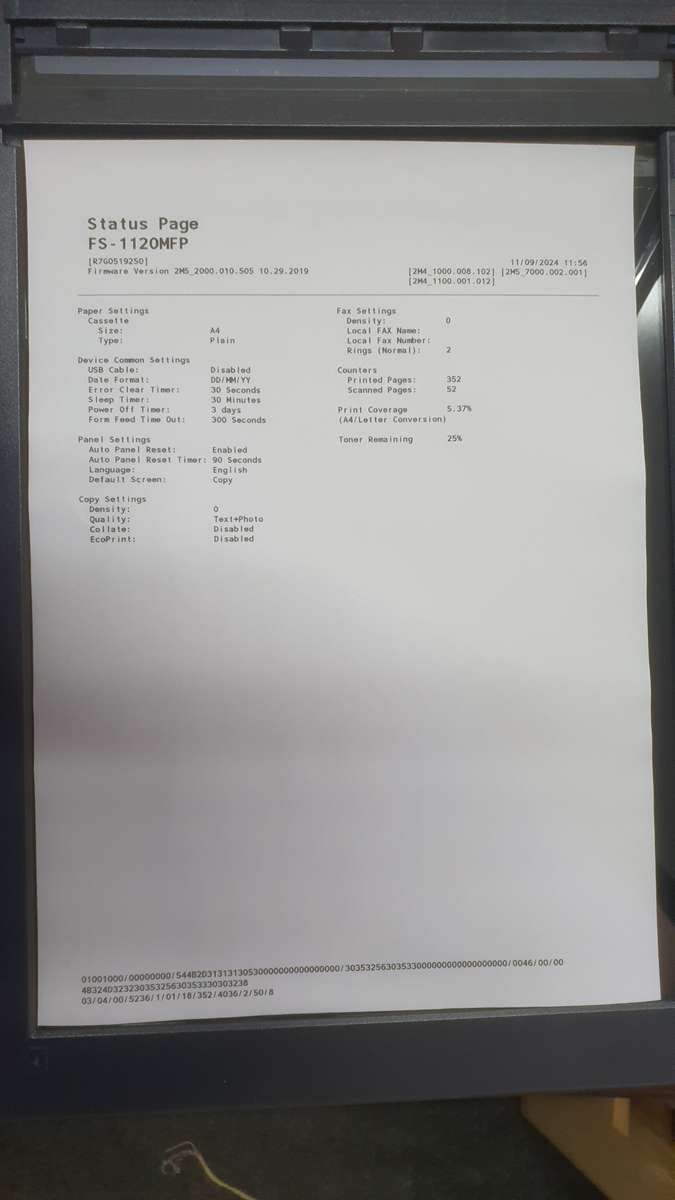 Kyocera ECOSYS FS-1120MFP LAASER PRINTER EXCELLENT CONDITION