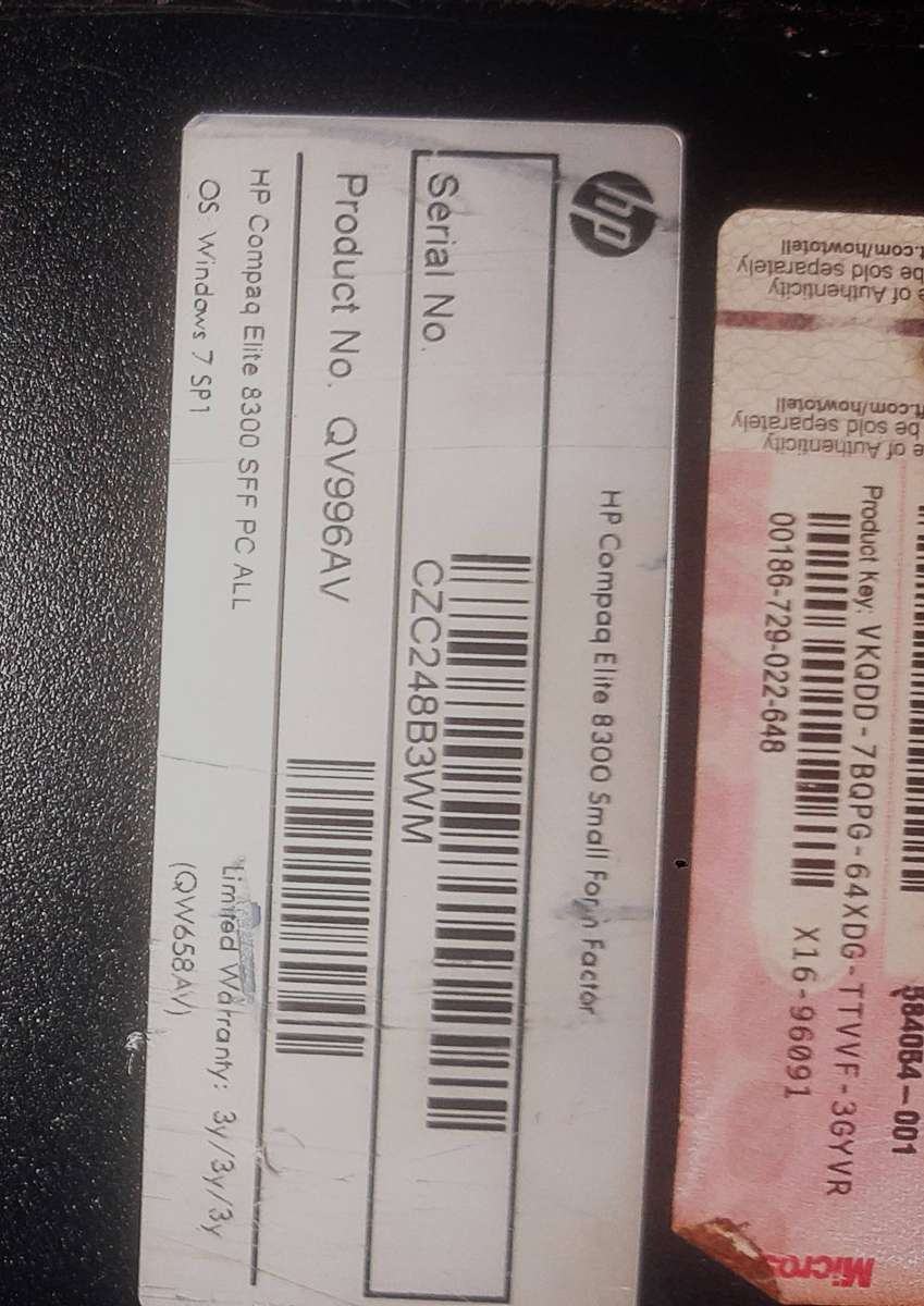 HP Compaq Elite 8300 Small Form Factor PC