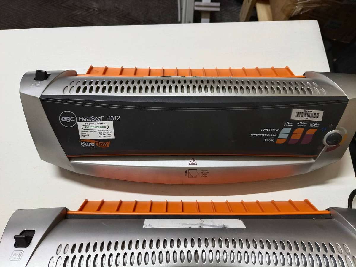 GBC HEATSEAL H312 SUREFLOW A3 POUCH LAMINATOR ( 2 AVAILABLE )