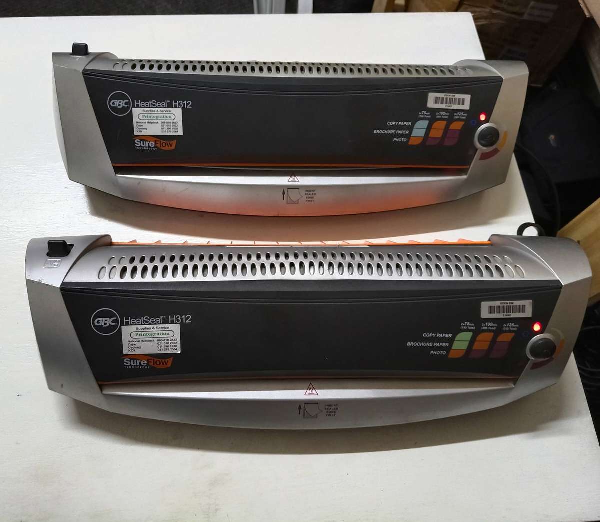GBC HEATSEAL H312 SUREFLOW A3 POUCH LAMINATOR ( 2 AVAILABLE )