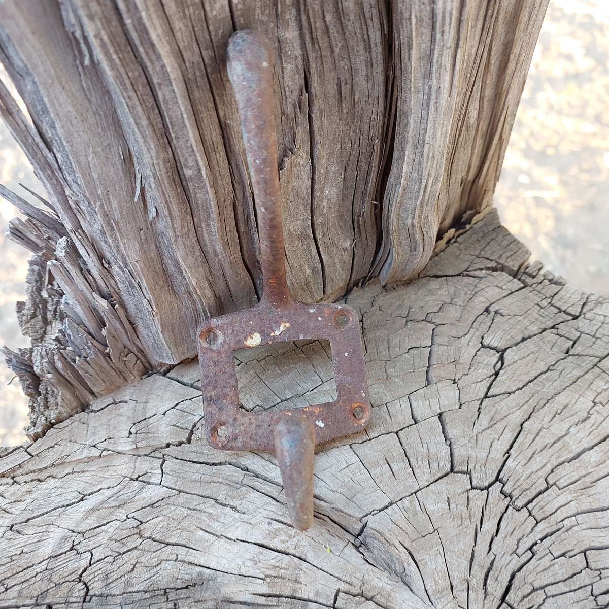 Vintage rustic metal coat hooks