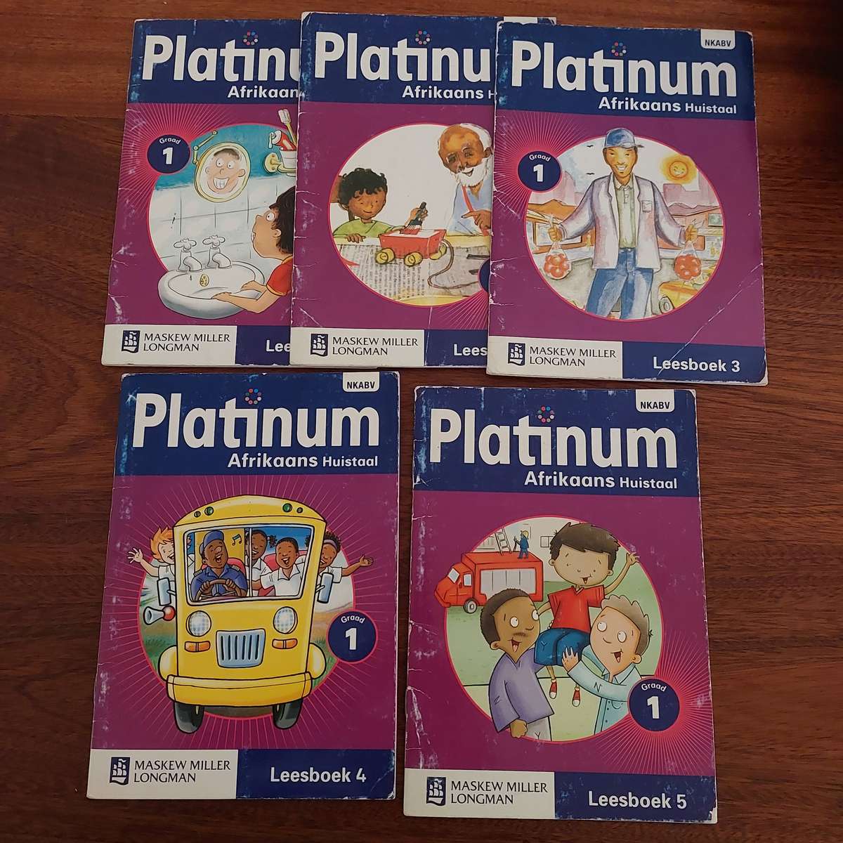 Platinum Graad 1 Afrikaans Huista leesboekies 1-5