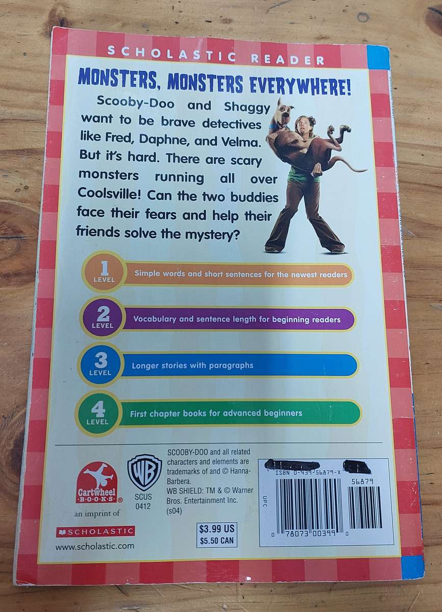 Scooby Doo 2 Monsters Unleashed level 3 reader scholastic readers