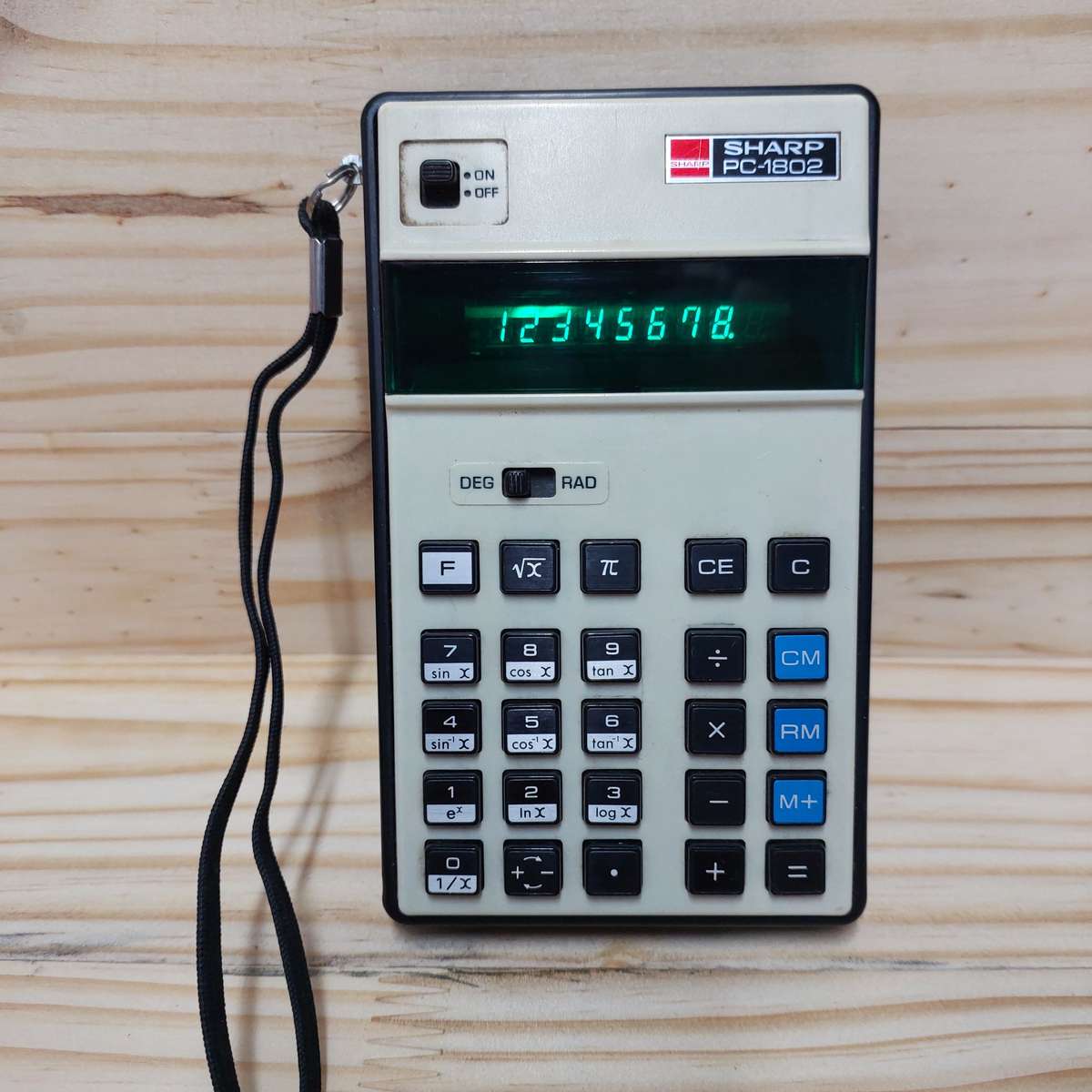 Vintage Sharp PC 1802 pocket calculator