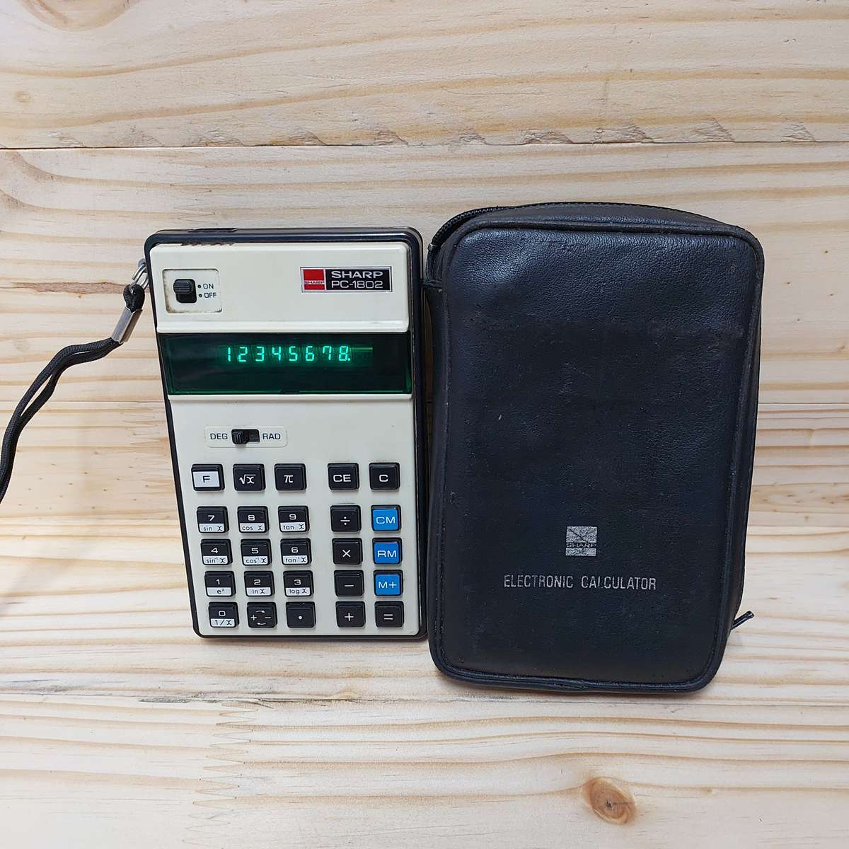 Vintage Sharp PC 1802 pocket calculator