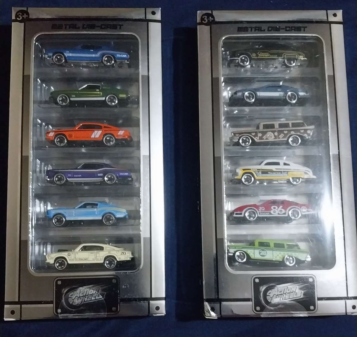 2 Sets of ACTION WHEELS Muscle Cars scale 1:64
